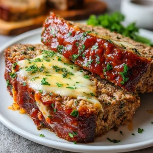Cheesy Italian Meatloaf with Marinara Glaze: Taste Magic!