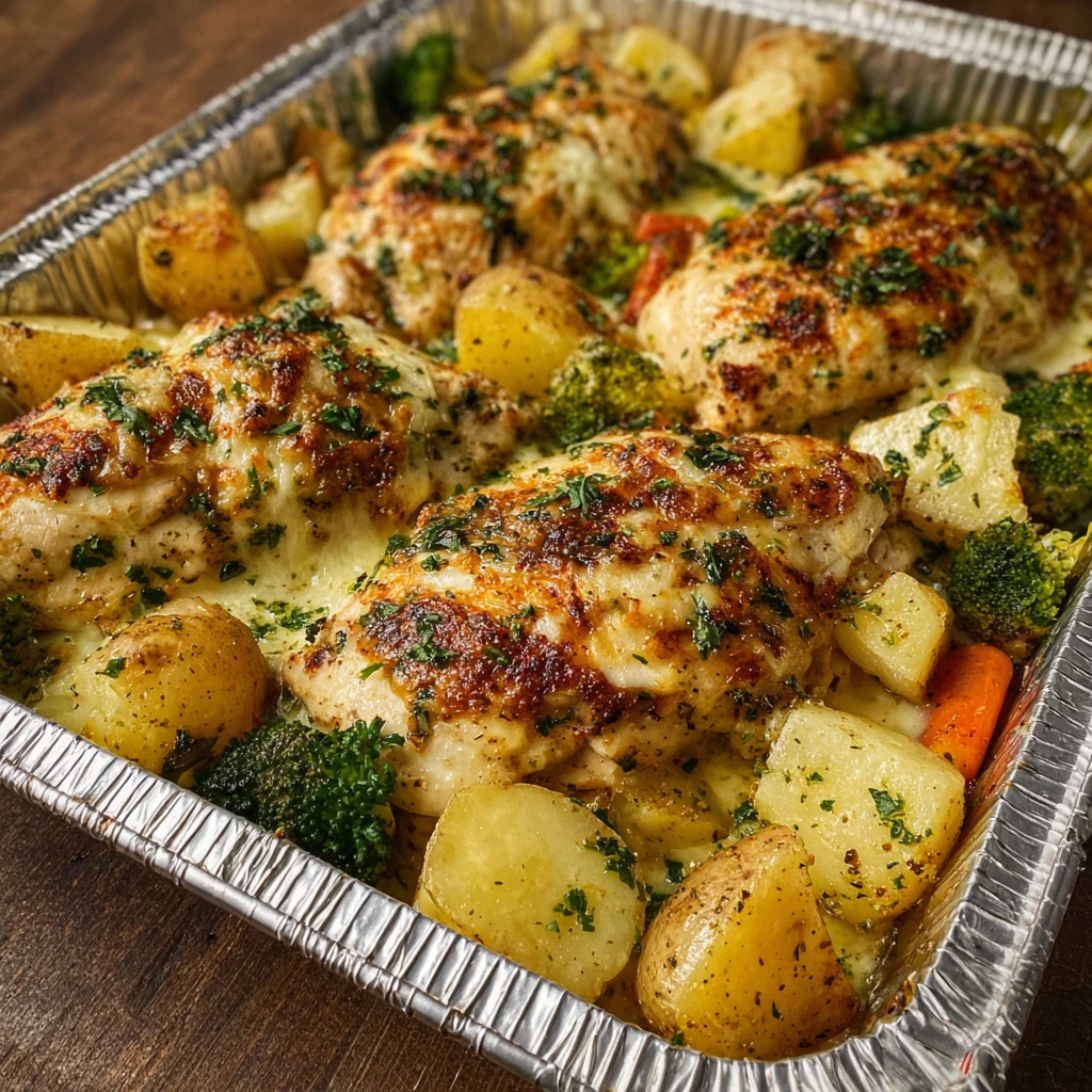 Cheesy Garlic Chicken Bake – Easy Family Dinner