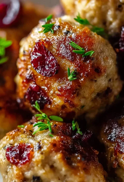 Cranberry Turkey Stuffing Balls Recipe Easy Cranberry Turkey Stuffing Holiday Turkey Stuffing Balls Cranberry Turkey Stuff...