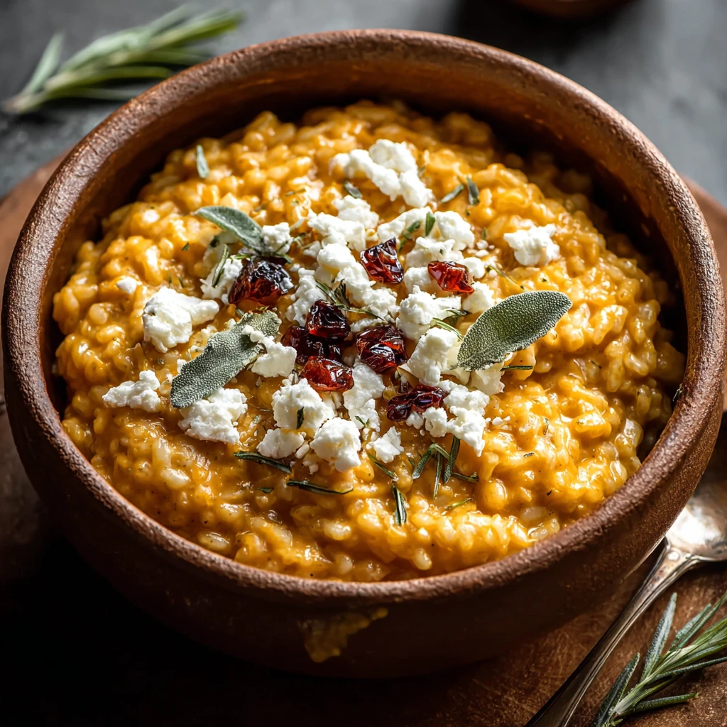 Creamy Baked Pumpkin Goat Cheese Risotto: Comfort Food Bliss!