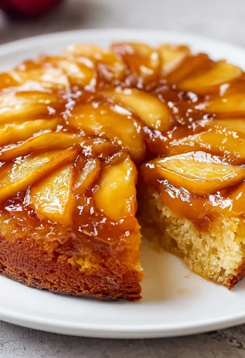 Easy Apple Upside Down Cake Recipe Best Apple Upside Down Cake Ever Homemade Caramel Apple Upside Down Cake Gluten-free Ap...