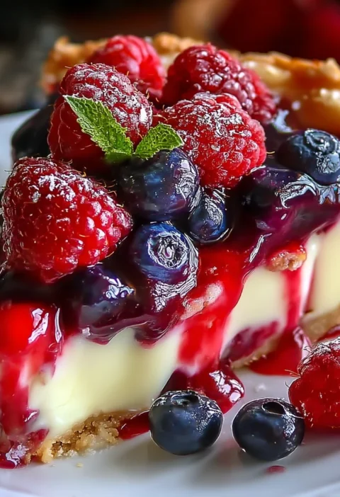 Easy Berry Cheesecake Recipe Creamy Vanilla Cheesecake Tutorial Homemade Berry Vanilla Cheesecake Low-fat Berry Cheesecake...