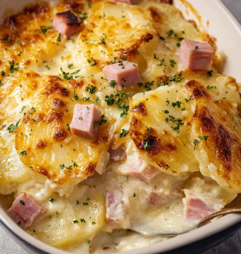 Easy Cheesy Scalloped Potatoes And Ham Recipe Homemade Scalloped Potatoes With Ham And Cheese Best Cheesy Scalloped Potato...