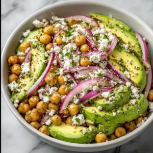Chickpea Feta Avocado Salad Recipe