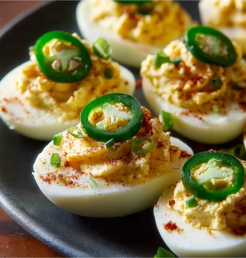Jalapeño Popper Deviled Eggs Recipe Spicy Deviled Eggs With Jalapeño Best Jalapeño Popper Eggs Jalapeño Bacon Deviled ...
