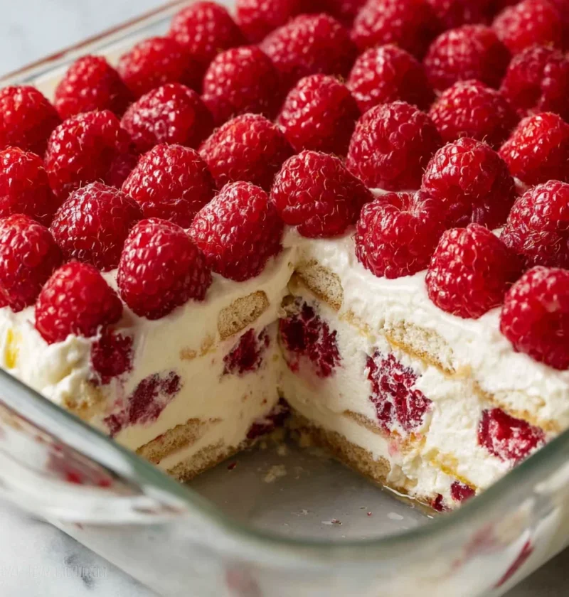 No Bake Lemon Raspberry Cake Recipe Easy Lemon Raspberry Icebox Cake Lemon Raspberry No Bake Dessert Quick No Bake Raspber...
