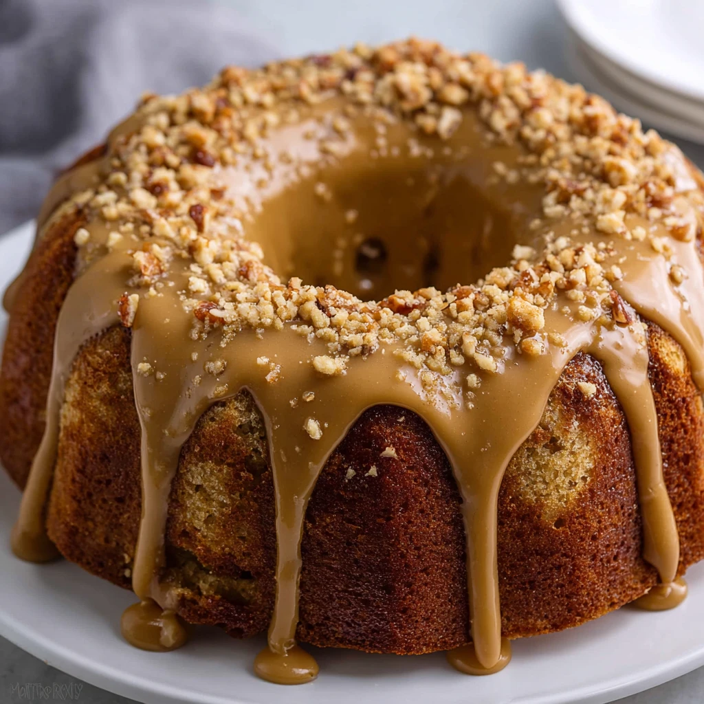 Praline-Glazed Apple Bundt Cake