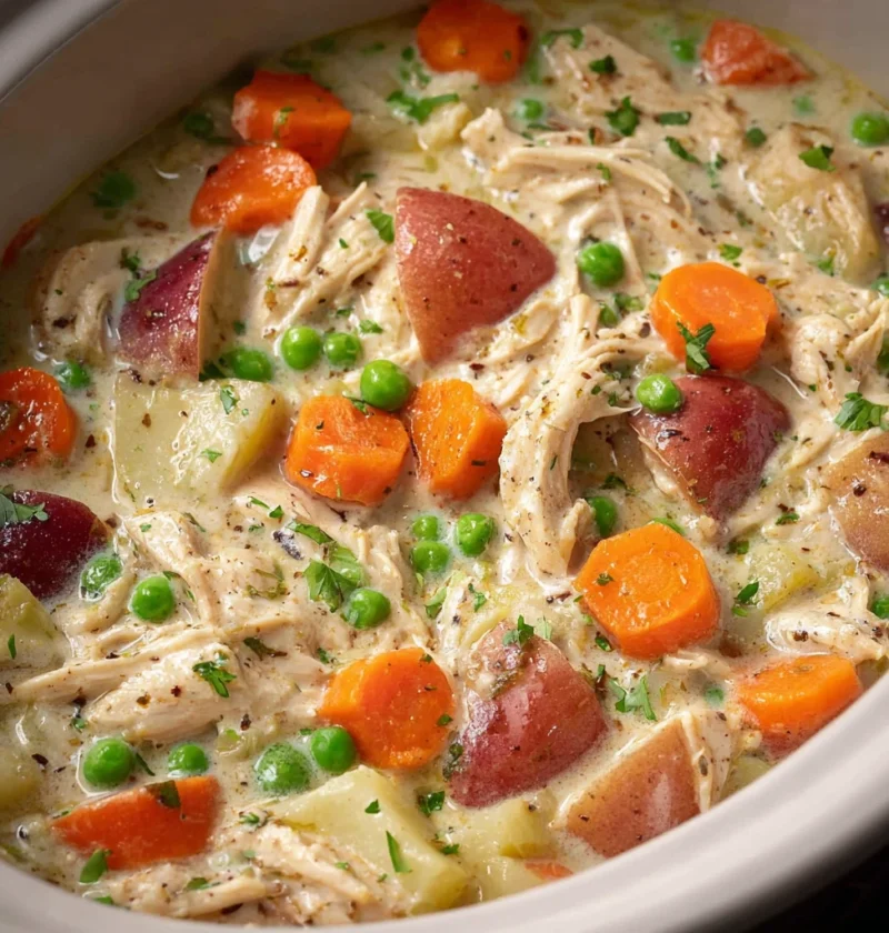 Slow Cooker Garlic Parmesan Chicken Stew Recipe Easy Garlic Parmesan Chicken Stew Best Slow Cooker Chicken Stew With Parme...