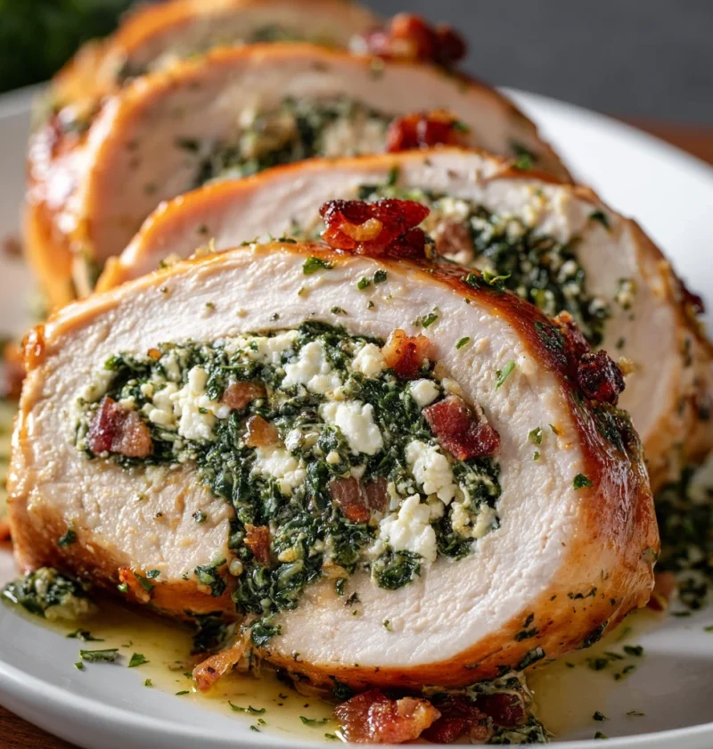 Spinach Feta Chicken Roulade Recipe How To Make Stuffed Chicken Roulade Best Spinach Stuffed Chicken Dish Easy Feta Chicke...