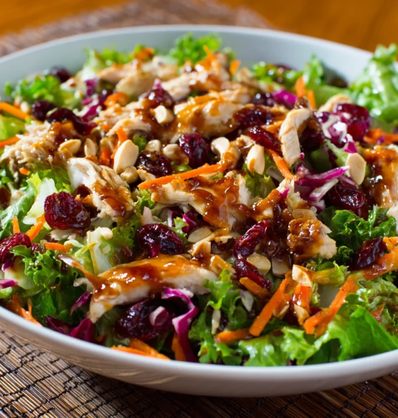 Asian Chicken Cranberry Salad Recipe Best Asian Chicken Cranberry Salad Healthy Asian Chicken Cranberry Salad Low Calorie ...