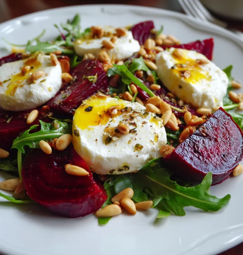 Beet Burrata Salad Recipe Easy Beet And Burrata Salad Healthy Beet Burrata Pine Nuts Salad Low Calorie Beet Burrata Salad ...
