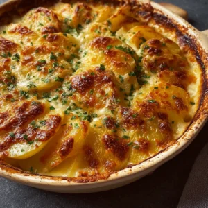 Dad’s Creamy & Cheesy Au Gratin Potatoes