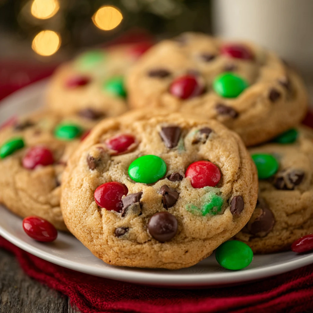 Tasty Chocolate Chip Christmas Cookies