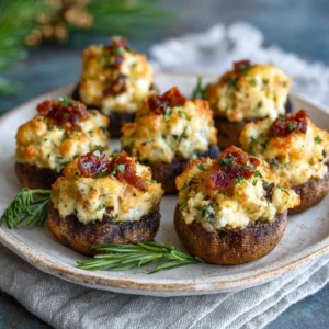 Best Christmas Stuffed Mushrooms