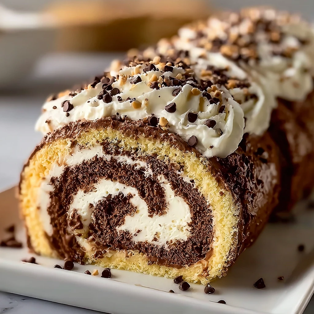 Cookie Dough Ice Cream Cake Rolls