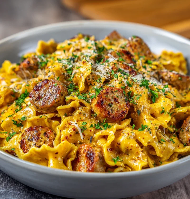 Best Creamy Cajun Sausage Pasta Recipe Easy Cajun Sausage Pasta Cream Sauce Homemade Cajun Cream Pasta With Sausage Low Fa...