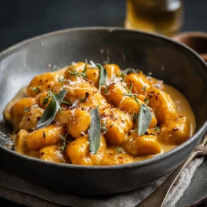 Creamy Pumpkin Gnocchi
