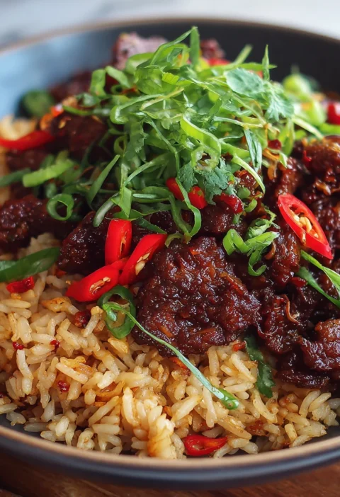 Best Crispy Chilli Beef Rice Recipe Crispy Chilli Beef Rice Near Me Homemade Crispy Chilli Beef Rice Crispy Chilli Beef Wi...