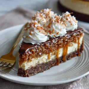 German Chocolate Cheesecake