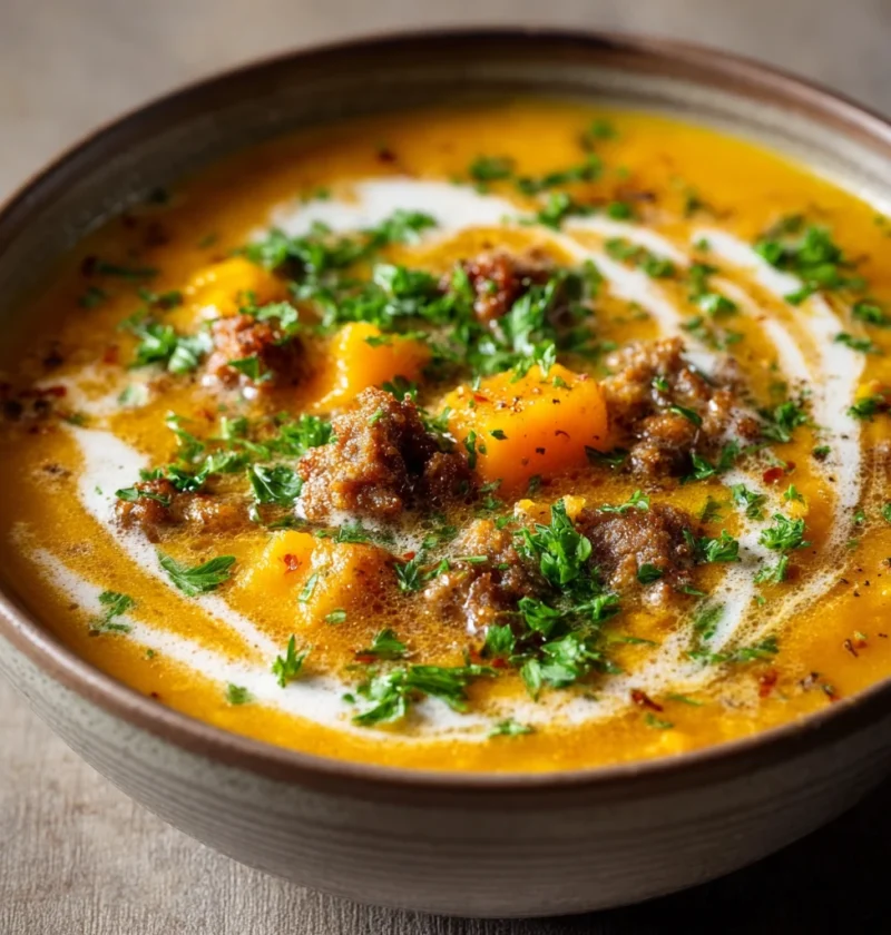 Best Velvety Butternut Squash Soup Recipe Creamy Roasted Butternut Squash Soup Comfort Ultimate Comfort Food Butternut Squ...