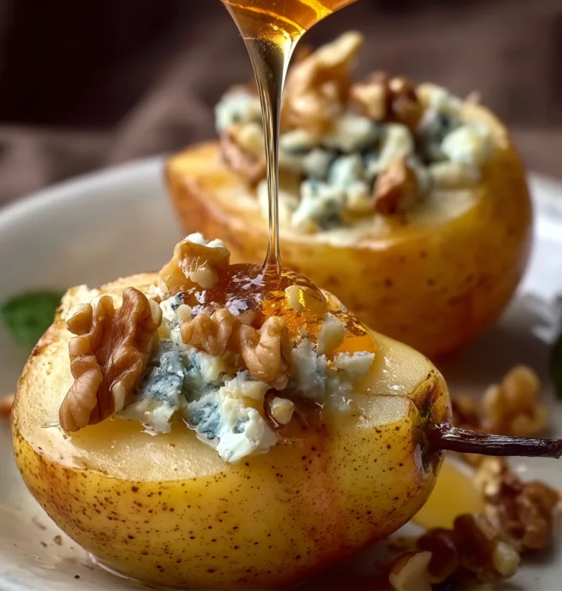 Blue Cheese Stuffed Pears Recipe Best Blue Cheese For Pears How To Make Blue Cheese Stuffed Pears Blue Cheese And Pear App...