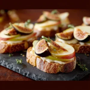 Brie, Apple, and Fig Crostini Appetizer: A Terrific Blend of Flavors for Any Occasion