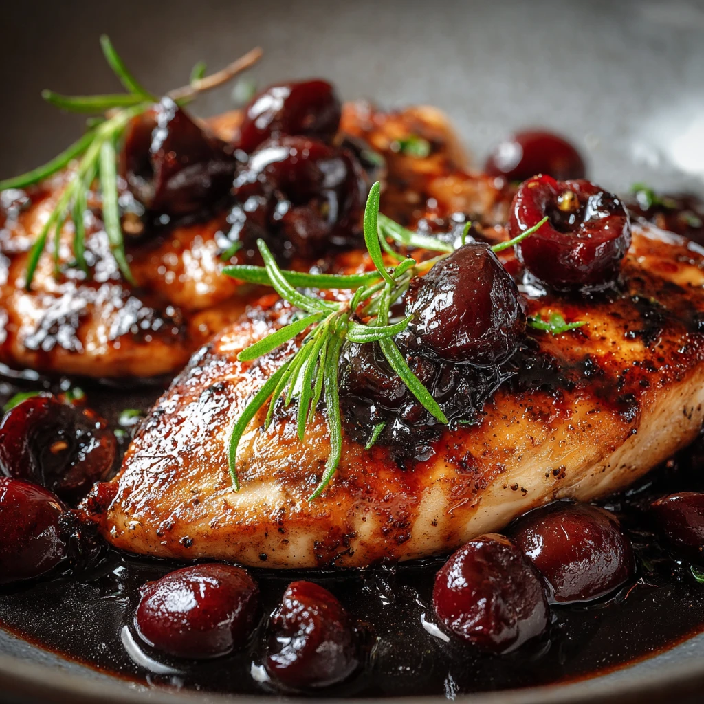 Cherry Balsamic Glazed Chicken