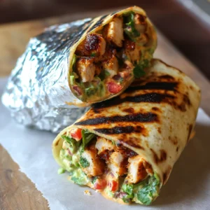 Chipotle Ranch Grilled Chicken Burrito