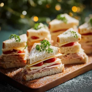 Christmas Tree Sandwiches
