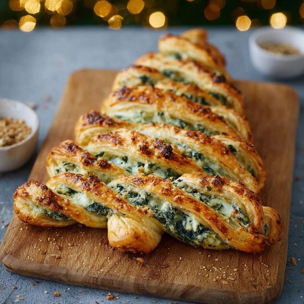 Christmas Tree Spinach Dip Breadsticks: The Ultimate Festive Pull-Apart Delight