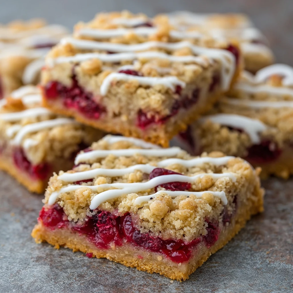 Cranberry Crumble Bars