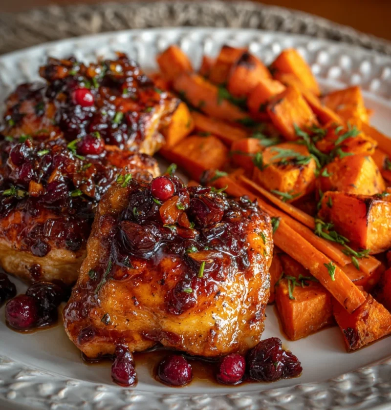 Cranberry Glazed Chicken Recipe Easy Cranberry Chicken Dinner Best Cranberry Glazed Chicken Cranberry And Orange Glazed Ch...