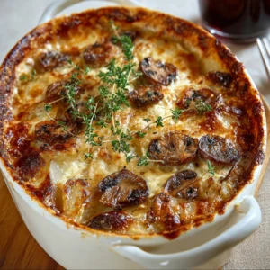 Creamy Porcini Mushroom & Gruyère Potato Gratin: A Luxurious Comfort Dish You’ll Crave
