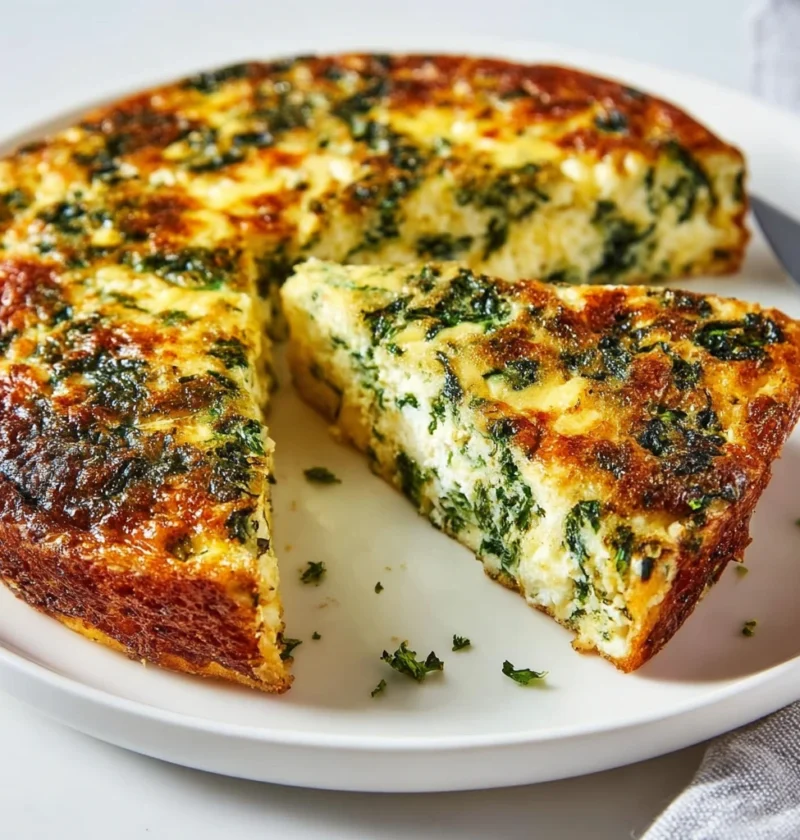 Crustless Spinach Cottage Cheese Quiche Recipe Low Carb Crustless Quiche With Spinach Gluten-free Spinach And Cottage Chee...