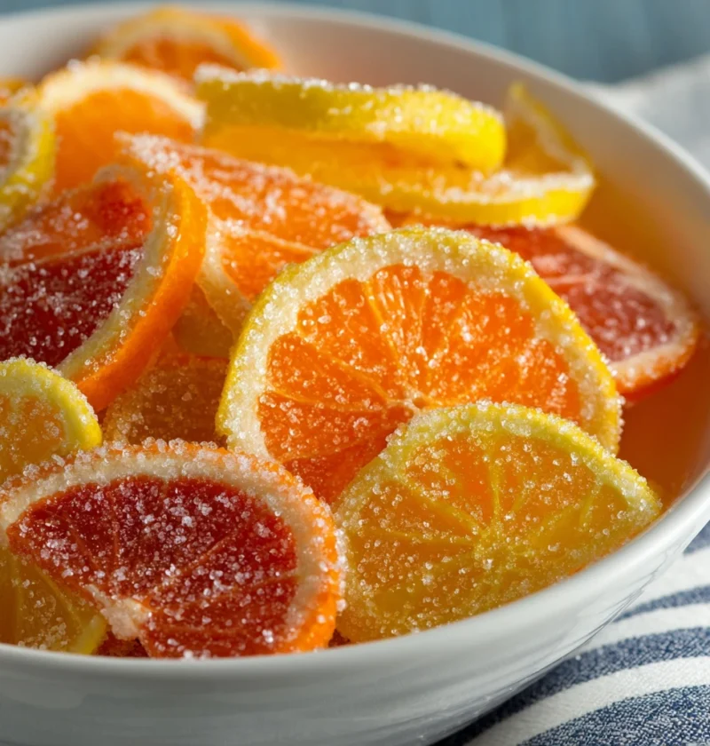Easy Candied Orange Peel Recipe Homemade Candied Orange Slices Best Sugar For Candied Orange Candied Orange Peel For Bakin...