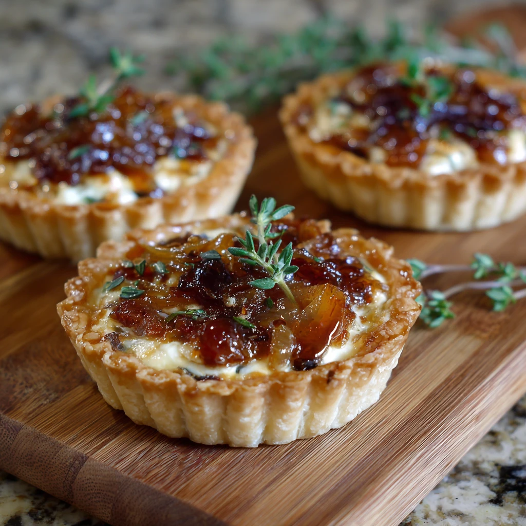 Irresistible Caramelized Onion and Goat Cheese Tarts in 3 Easy Steps