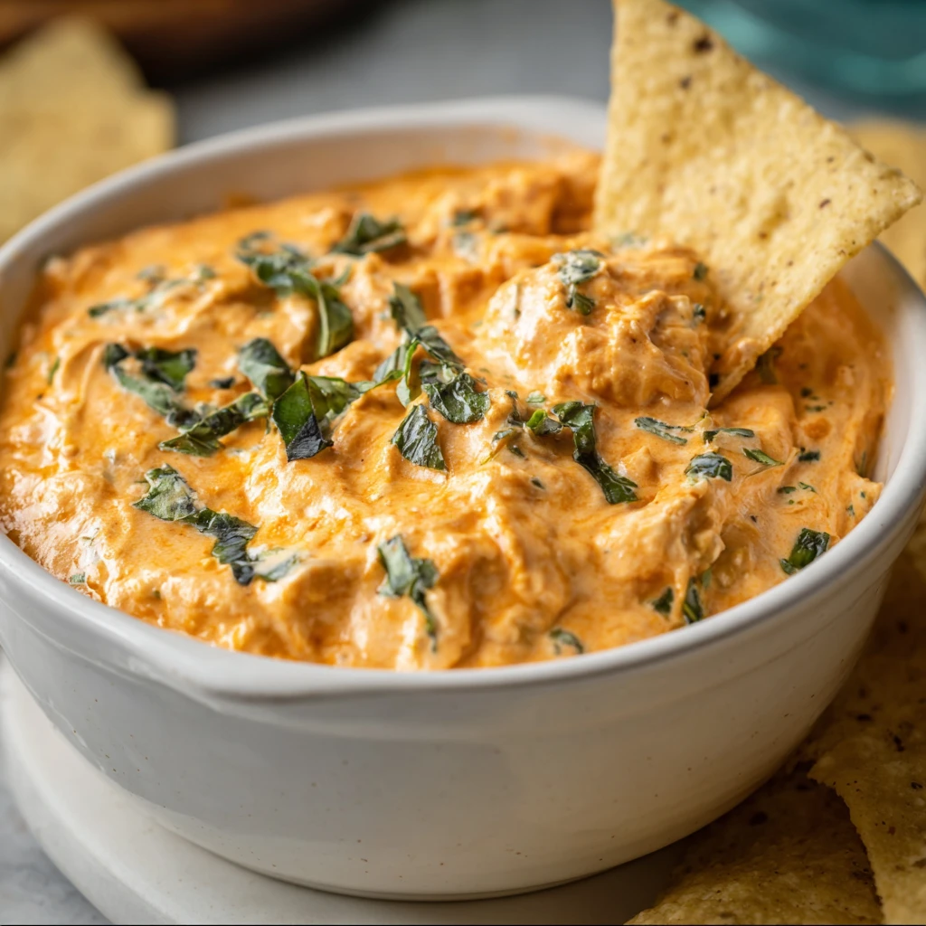Cheesy Crock Pot Buffalo Chicken Dip Recipe
