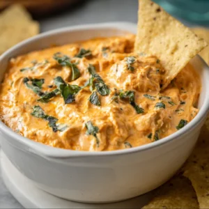 Cheesy Crock Pot Buffalo Chicken Dip Recipe