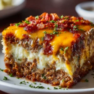 Easy Cheesy Meatloaf Casserole – Family-Favorite Weeknight Dinner