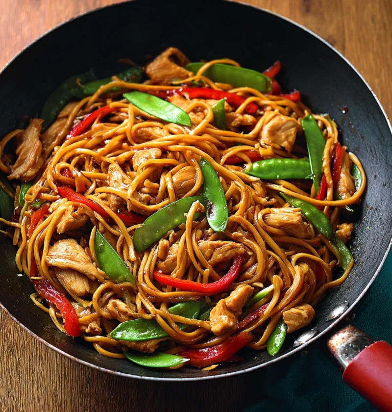 Easy Chicken Lo Mein Recipe Quick Comfort Food Noodles 30 Minute Chicken Lo Mein Best Homemade Lo Mein How To Make Chicken...