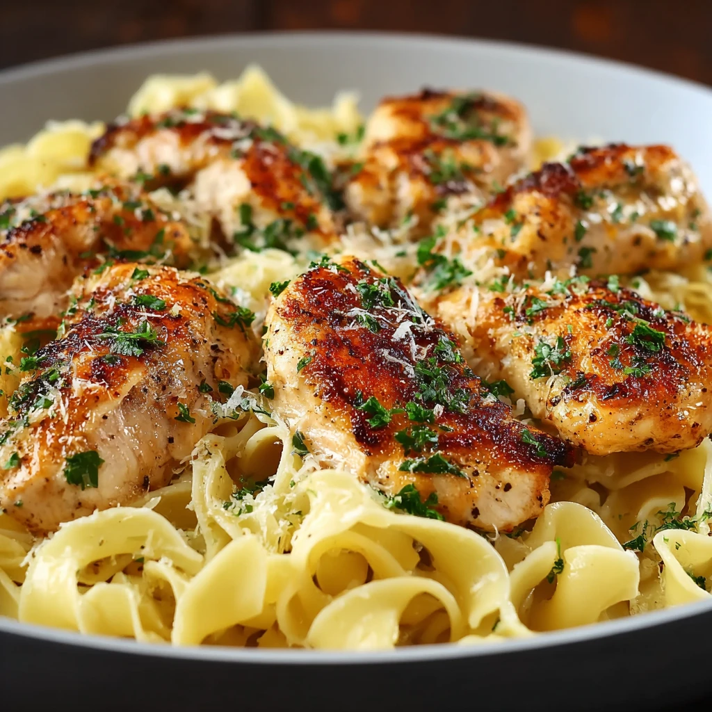 Chicken with Buttered Noodles
