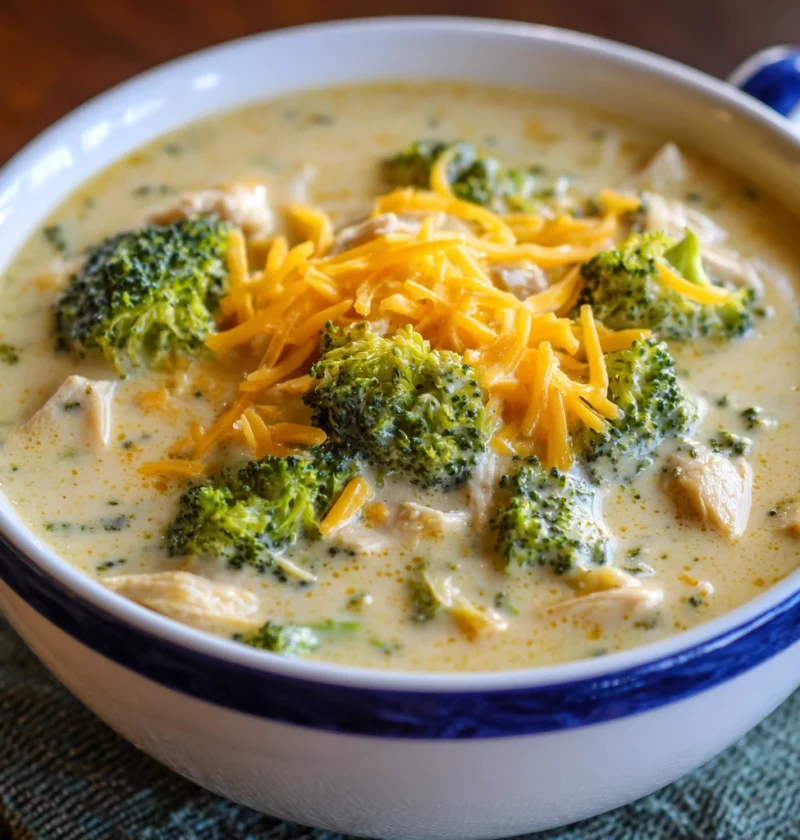 Easy Crockpot Cheesy Chicken Broccoli Soup Recipe Slow Cooker Cheesy Chicken Broccoli Soup Low Carb Healthy Cheesy Chicken...