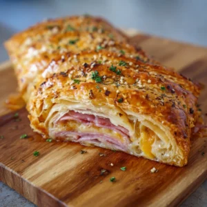 Ham and Cheese Puff Pastry: Easy Recipe