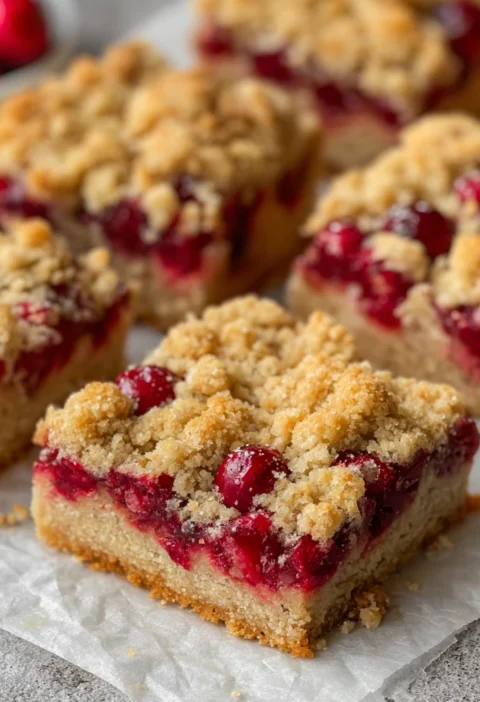 Easy Moist Christmas Cranberry Bars Recipe Homemade Cranberry Christmas Bars Tutorial Best Christmas Cranberry Dessert Bar...