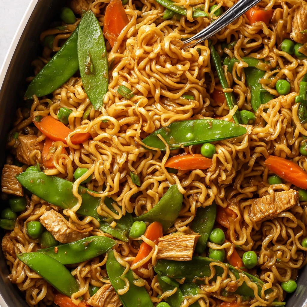 Teriyaki Chicken Ramen Bake