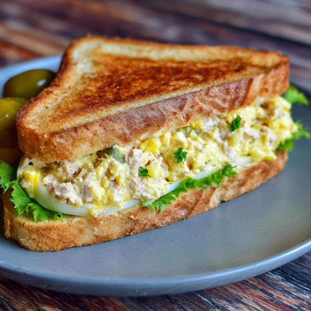 Easy Tuna Egg Sandwich : Easy Recipe