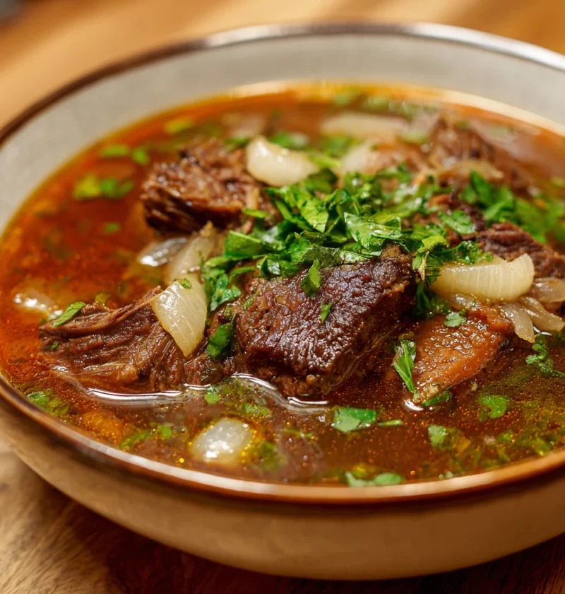 Frensh Onion Beef Short Rib Soup