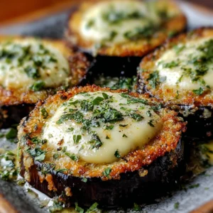 Garlic Herb Crusted Eggplant Slices: Crunchy & Guilt-Free Delight