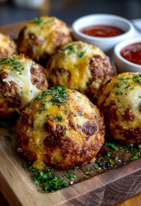 Garlic Parmesan Cheeseburger Bombs