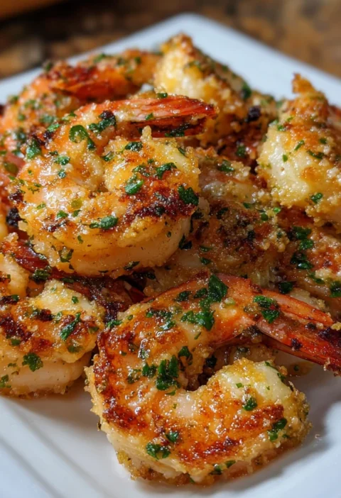 Garlic Parmesan Roasted Shrimp Home Made